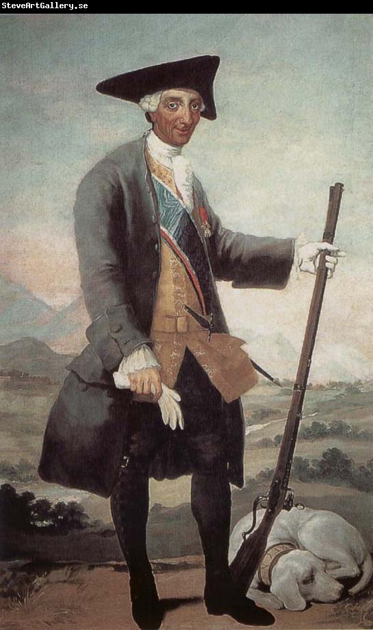 Francisco Goya Portrait of Charles III in Huntin Costume